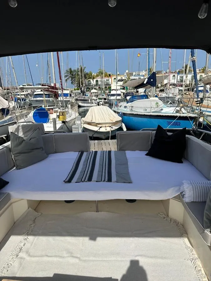 Boat In Puerto De Mogan Hotel