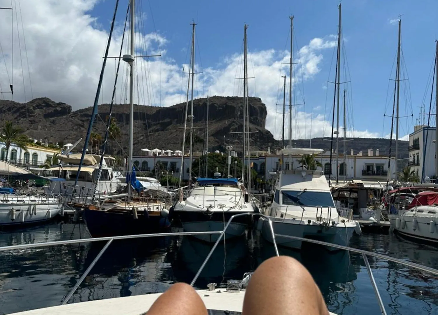 Boat In Puerto De Mogan Hotel